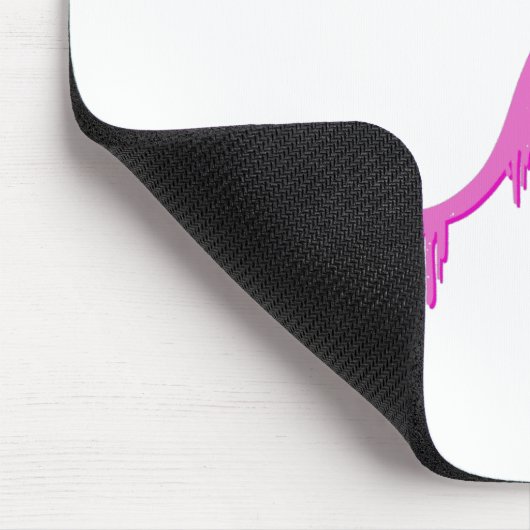 Pinksalamander mit farbenfrohen Tropfen Mousepad (Ecke)