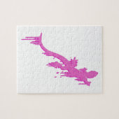 Pinksalamander mit farbenfrohen Tropfen Puzzle (Horizontal)