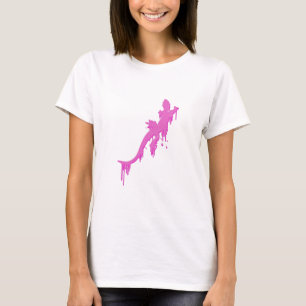 Pinksalamander mit farbenfrohen Tropfen T-Shirt