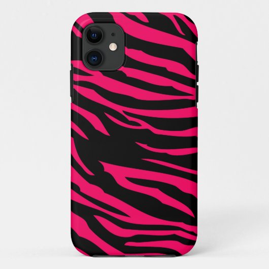 Pinkschwarzer Zebra-Kamerad ID™ iPhone 5 Kasten Case-Mate iPhone Hülle (Rückseite)