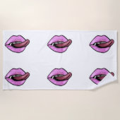 PINKSPRACHE UND LIPPEN STRANDTUCH (Vorderseite)