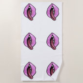 PINKSPRACHE UND LIPPEN STRANDTUCH (Vorderseite)