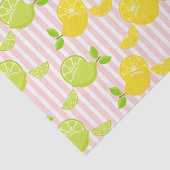 PINKSTREIFEN MIT LEMONS & LIMES SEIDENPAPIER (Ausschnitt)