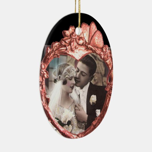 PINKTASTE UND BLUME HERZFOTOVORLAGE KERAMIKORNAMENT (Rechts)