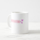 PINKTASTIK Süßes rosa Mädchen-Ästhetik-Design Kaffeetasse (Vorderseite Links)
