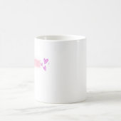 PINKTASTIK Süßes rosa Mädchen-Ästhetik-Design Kaffeetasse (Mittel)