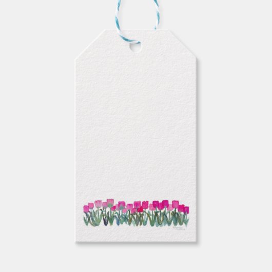 PinkTulip-Geschenk-Tag Geschenkanhänger (Vorderseite)