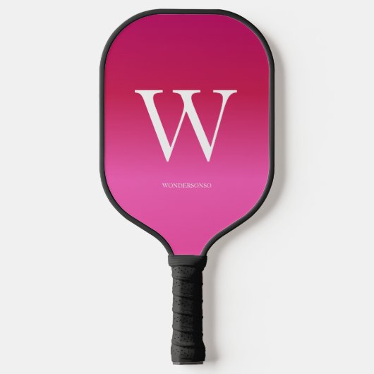 Pinkverlauf Pickleball Schläger (Vorderseite)