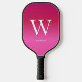 Pinkverlauf Pickleball Schläger (Rückseite)