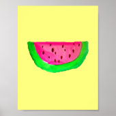PinkWatermelon Pop Malerei Poster (Vorne)