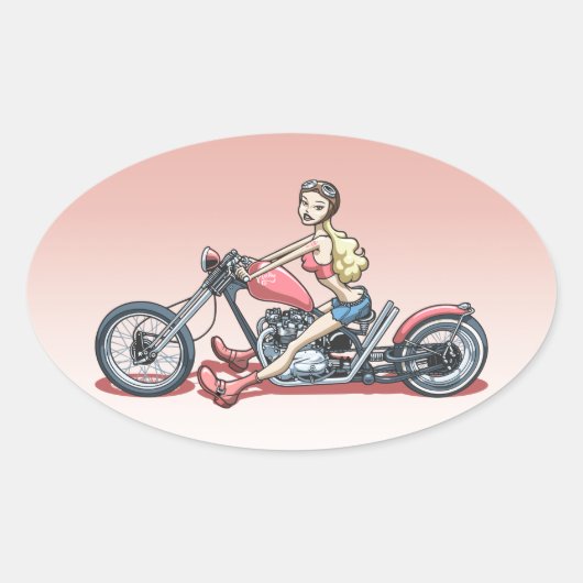 Pinky 614 ovaler aufkleber (Vorderseite)