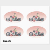 Pinky 614 ovaler aufkleber (Blatt)