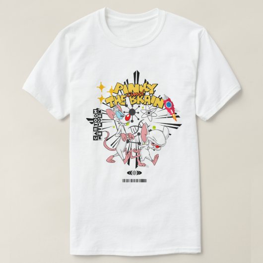 Pinky and the Brain – Classic Cartoon Network Art T-Shirt (Design vorne)