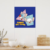 Pinky and the Brain | Retro Character Graphics Poster (Küche)