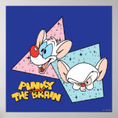 Pinky and the Brain | Retro Character Graphics Poster (Vorne)