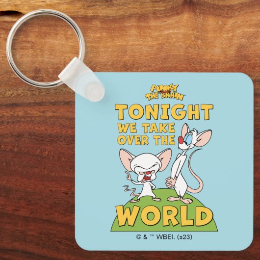 Pinky and the Brain | Take Over The World Schlüsselanhänger (Vorderseite)