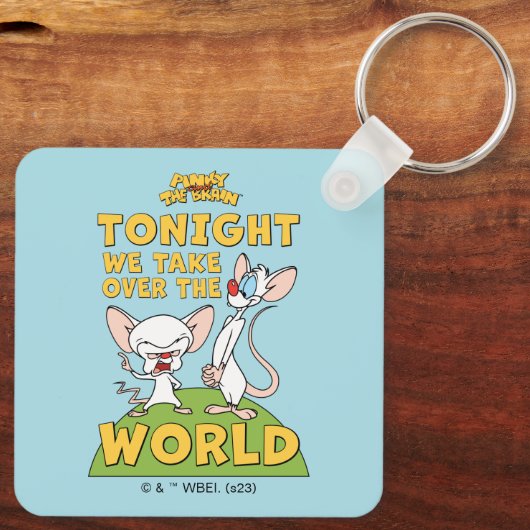 Pinky and the Brain | Take Over The World Schlüsselanhänger (Rückseite)