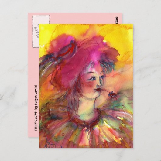 PINKY CLOWN POSTKARTE (Vorne/Hinten)