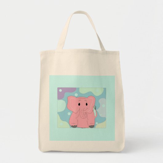 Pinky der Elefant Tragetasche (Vorne)