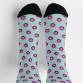 Pinky Donut - bunte Streusel 1 Socken (Oben)