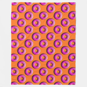 Pinky Donut mit bunten Sprinklen + Ihre Ideen Fleecedecke