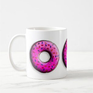 Pinky Donut mit bunten Sprinklen + Ihre Ideen Kaffeetasse