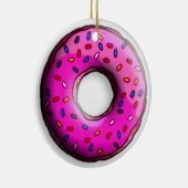 Pinky Donut mit bunten Sprinklen + Ihre Ideen Keramik Ornament (Rechts)