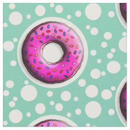 Pinky Donut mit bunten Sprinklen + Ihre Ideen Stoff