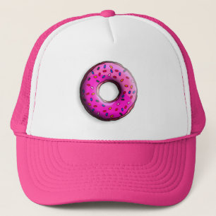Pinky Donut mit bunten Sprinklen + Ihre Ideen Truckerkappe
