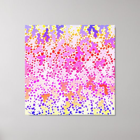 Pinky Doodle Stretched Canvas Print Leinwanddruck (Vorderseite)