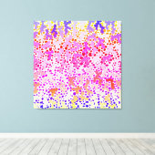 Pinky Doodle Stretched Canvas Print Leinwanddruck (Insitu (Holzboden))