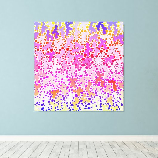 Pinky Doodle Stretched Canvas Print Leinwanddruck (Insitu (Holzboden))