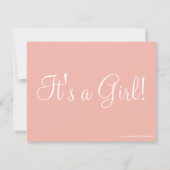 Pinky Dots Kinderdusche Einladung (Rückseite)