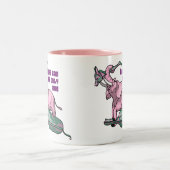 Pinky gewinnt durch TKO Zweifarbige Tasse (Mittel)