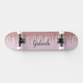 Pinky Glitzer Skateboard (Horizontal)
