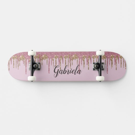 Pinky Glitzer Skateboard (Horizontal)