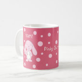 Pinky Häschen-Tasse Kaffeetasse (Vorderseite Links)