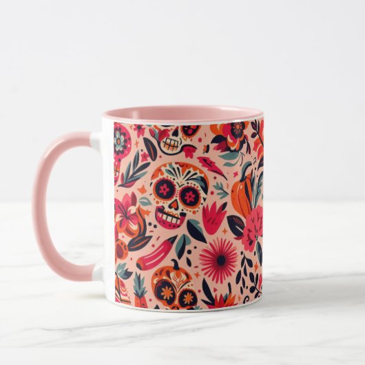Pinky Mexican Art Mug Tasse (Links)