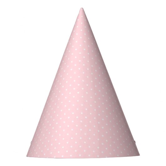 Pinky Micro White Dots Party Hat Partyhütchen (Vorderseite)