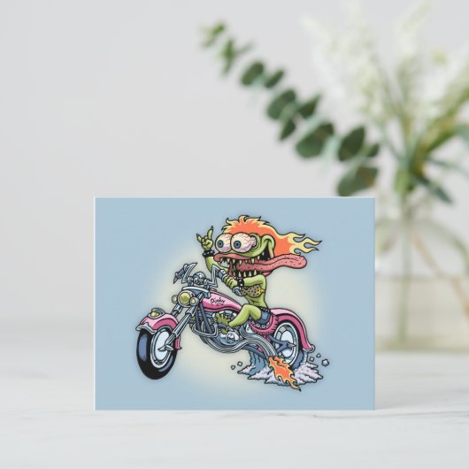 Pinky Paso Robles Postkarte (Stehend Vorderseite)