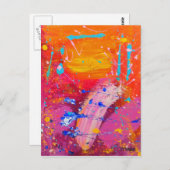 Pinky Postkarte (Vorne/Hinten)