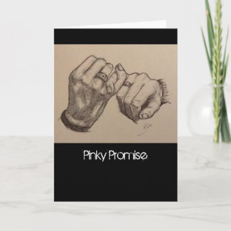 Pinky Promise Card Feiertagskarte