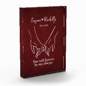 Pinky Promise Couple's Names Romantic Foto Block (Links)