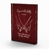 Pinky Promise Couple's Names Romantic Foto Block (Rechts)