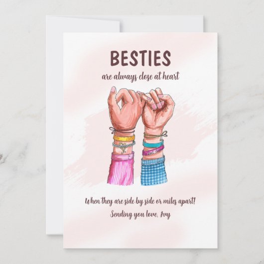 Pinky Promise Einladung (Vorderseite)