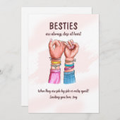 Pinky Promise Einladung (Vorne/Hinten)