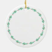 Pinky Promise Erstes Weihnachten gemeinsam Keramik Ornament (Hinten)