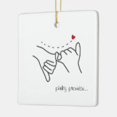 Pinky Promise Keramikornament (Links)