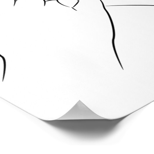 Pinky Promise Minimallinie Niedlich Einfache Moder Poster (Ecke)