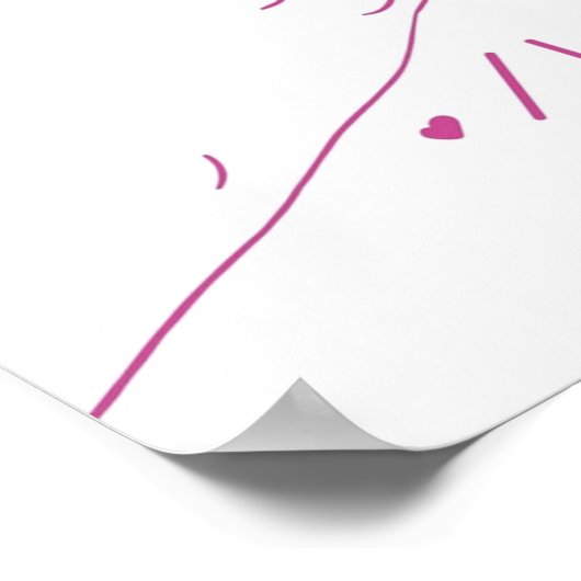 Pinky Promise mit Herzen Poster (Ecke)